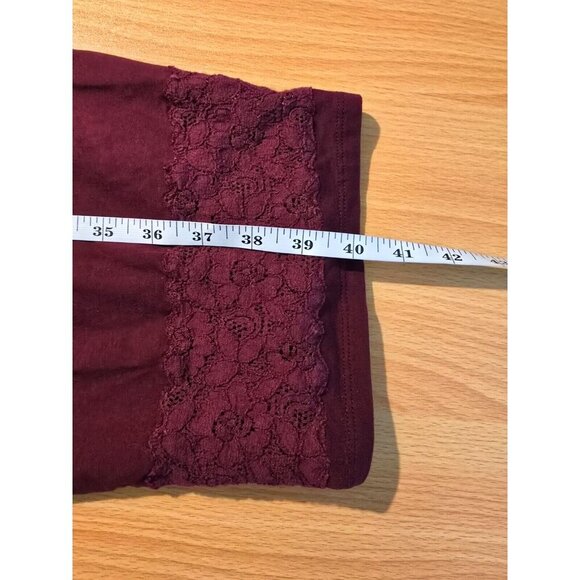 J Jill Sleep Pajama Pants Sz L Dream Supima Cotton Lace-Trimmed Pull-On Stretch - Picture 5 of 12